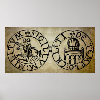 POSTER KNIGHTS TEMPLAR SEAL