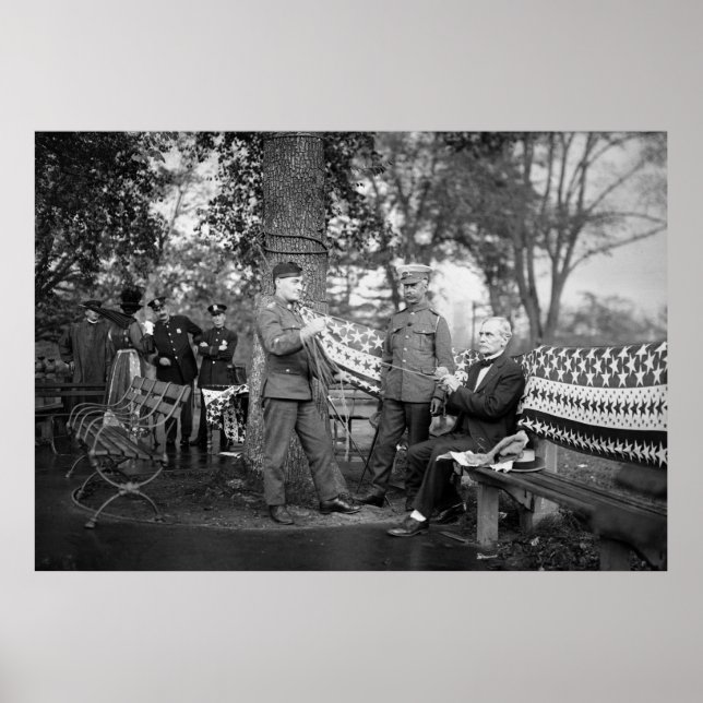 Póster Knitting Patriótico WW1, 1910 (Frente)