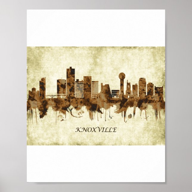 Poster Knoxville Tennessee Cityscape (Frente)