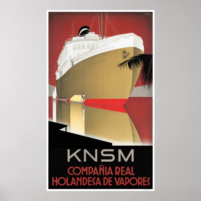 Poster KNSM Holandesa Restaurada (Frente)