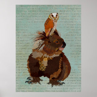 POSTER KOALA BEAR & OWL