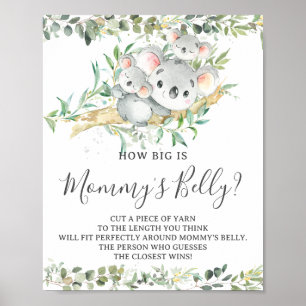 Poster Koalas Twins Chá o tamanho do jogo da Mamãe