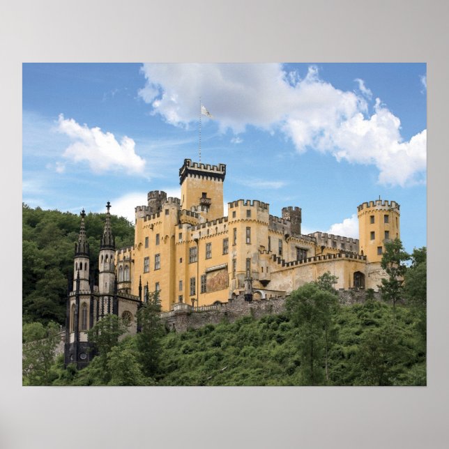 Poster Koblenz, Alemanha, Castelo Stolzenfels, Schloss (Frente)