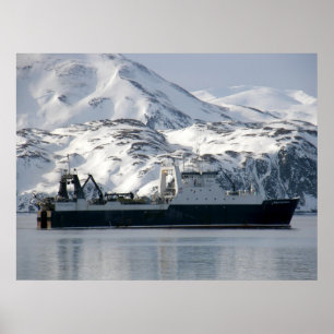 Poster Kodiak Enterprise, Factory Trawler in Dutch Harbor