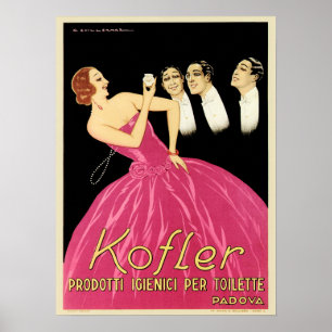 Poster KOFLER - Anúncio de Creme de Perfume de Cosméticos
