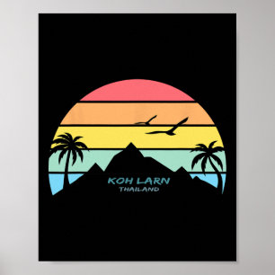Poster Koh Larn Tailândia Phuket Lembrança Pattaya Presen