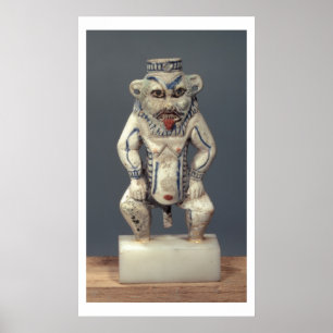Poster Kohl Pot, depicting the Egyptian household god Bes