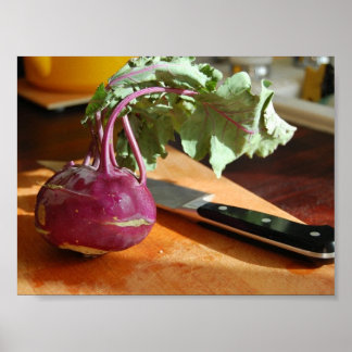 Póster Kohrabi fresco