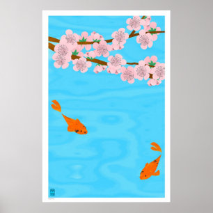 Póster Koi e Sakura