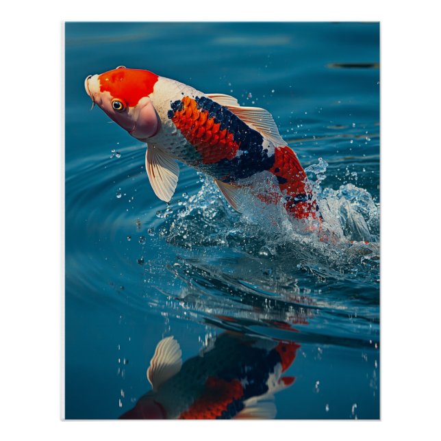 PÓSTER KOI FISCH WATERCOLOR (Frente)