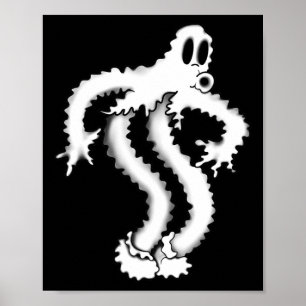 Poster Koko O Palhaço Shaky Spooky Blackwork
