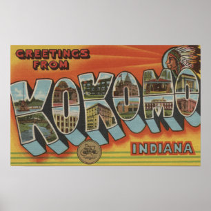 Póster Kokomo, Indiana - grandes cenas da letra