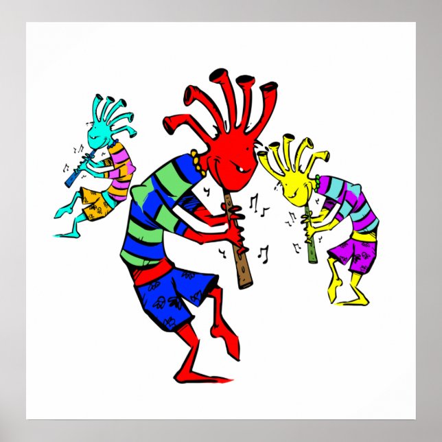 Poster Kokopelli Art Music Trio (Frente)