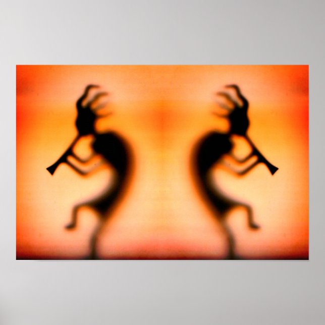 Poster Kokopelli Good Times Mirror Abstrato (Frente)