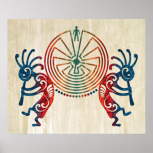 Poster KOKOPELLI / HOMEM NO MAZE + suas ideias