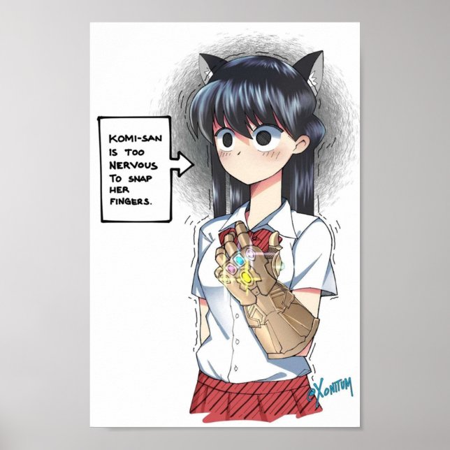 Poster KomiSan Cant Comunicar Infinity Komi (Frente)