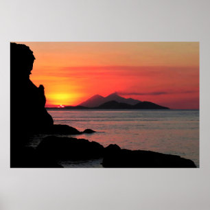 Poster Komodo Sunset