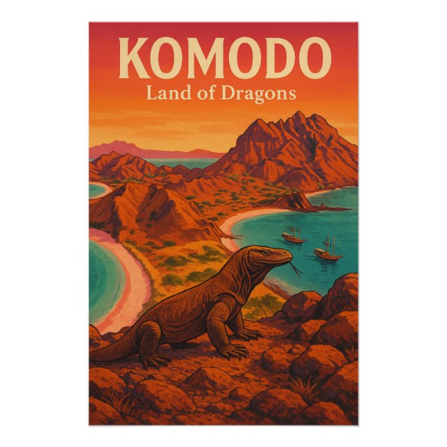 Póster KOMODO – Terra dos Dragões (Frente)