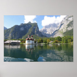 Poster Königssee Alpes da Baviera