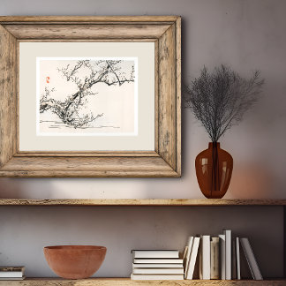 POSTER KONO BAIREI - TREE AGAINST THE BACKDROP BY WATER