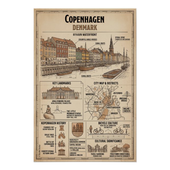 Póster Kopenhagen  (Frente)