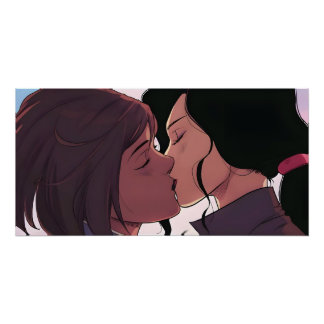 Póster Korrasami Kiss | Korra e Asami Sato |