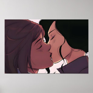 Poster Korrasami Kiss   Korra e Asami Sato  