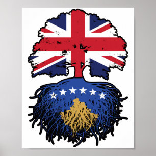 Poster Kosovo Kosovar British UK Reino Unido