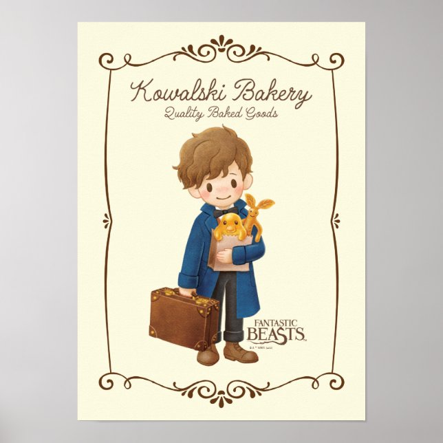 Poster Kowalski Bakery - Newt Scamander (Frente)