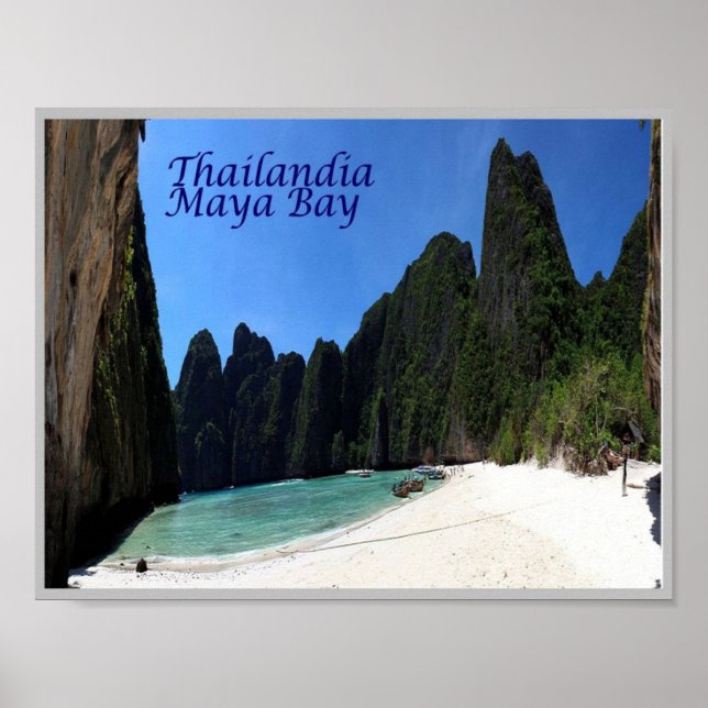 Poster Krabi - Baía de Maya - Tailândia - (Frente)