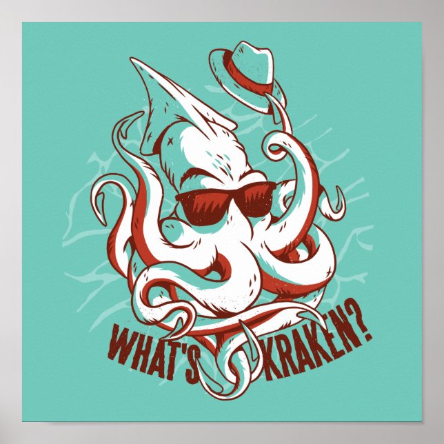 Poster Kraken Monster Funny (Frente)