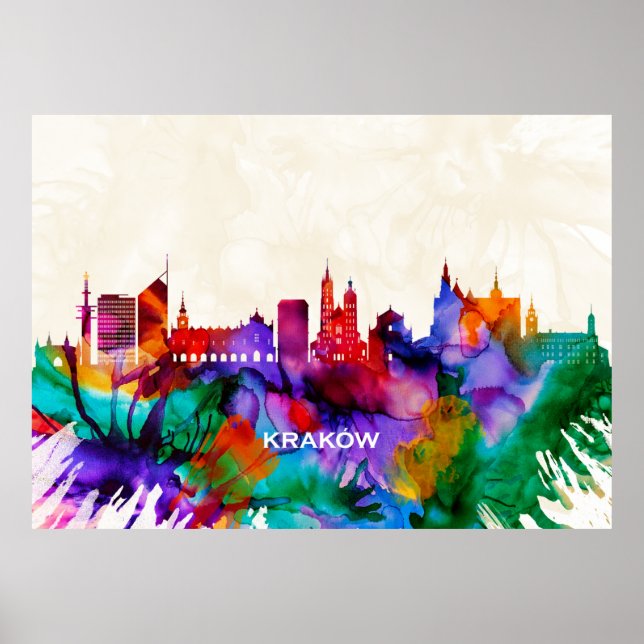 Poster Krakow Skyline (Frente)