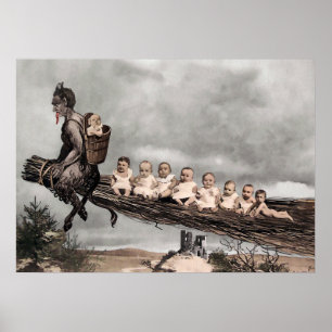 Poster Krampus assustador