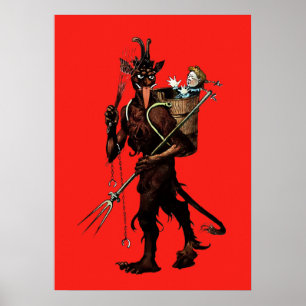 Poster Krampus assustador