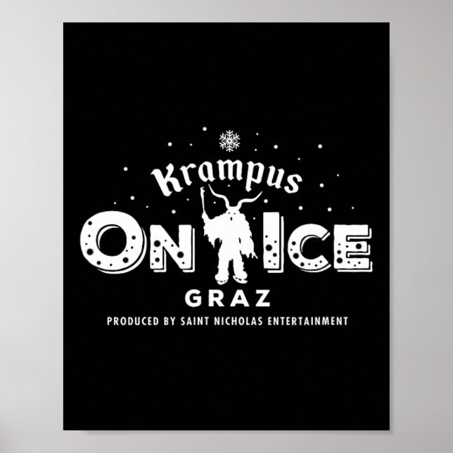 Poster Krampus Run Graz Áustria (Frente)