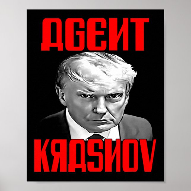 Poster Krasnov - Trump russo (Frente)
