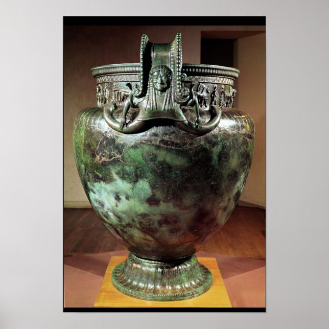 Póster Krater, do Tumba de uma Princesa de Vix (Frente)