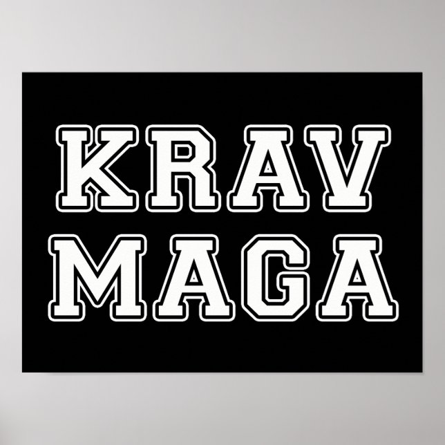 Poster Krav Maga (Frente)