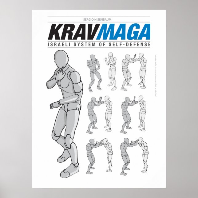 Poster Krav Maga Defesas para Fora (Frente)