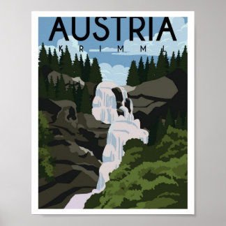Poster Krimml Áustria
