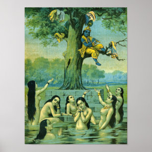 Poster Krishna Leela por Raja Ravi Varma