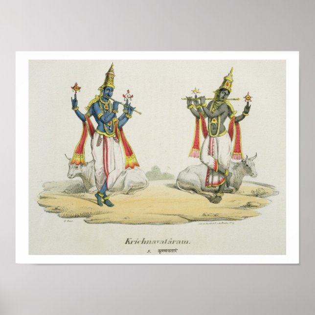 Póster Krishna Venugopala, gravadas por de Marlet e B (Frente)