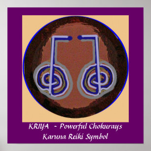 Póster KRIYA - Símbolo cura de Karuna Reiki