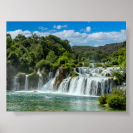 Poster Krka waterfall