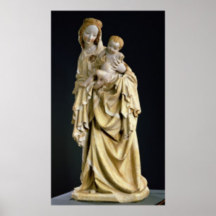 Poster Krumauer Madonna, c.1400