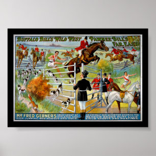 Póster KRW Buffalo Bill e mostra de Bill do Pawnee