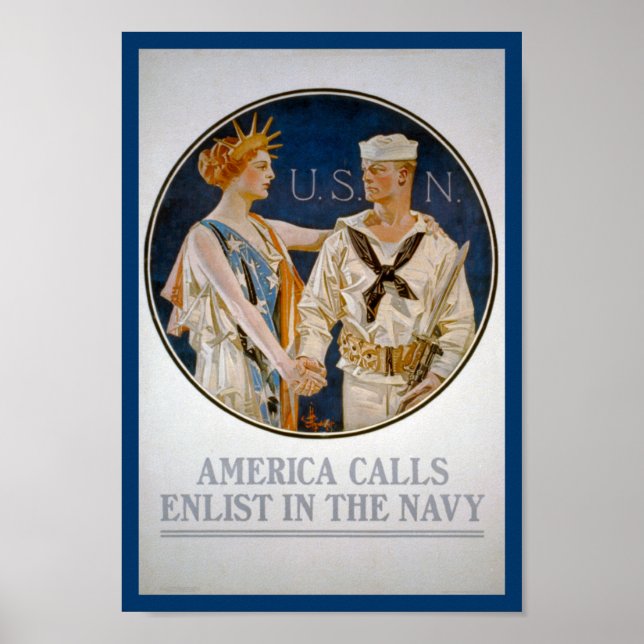 Poster KRW Lady Liberty ama o Marinho (Frente)
