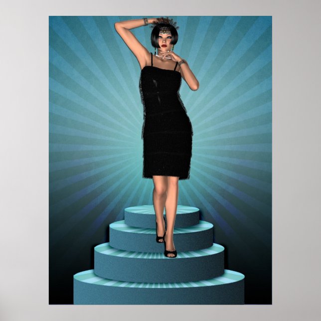 Póster KRW Putting no Ritz Deco Flapper (Frente)