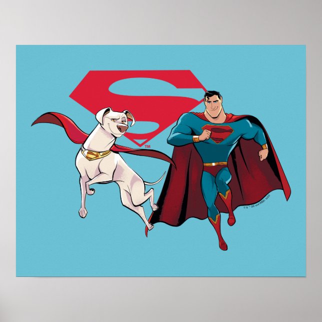 Poster Krypto e Superman (Frente)