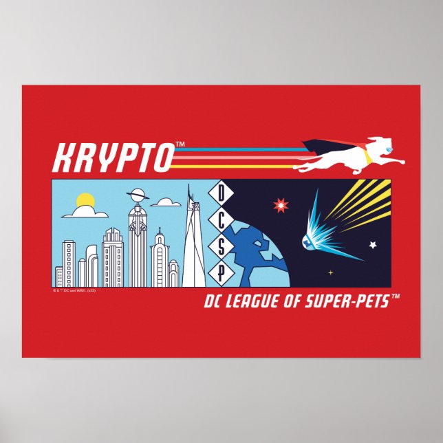 Poster Krypto Exterior para Metrópolis (Frente)